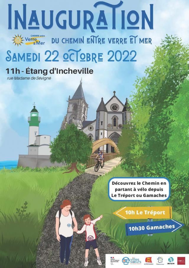 Affiche Inauguration Du Chemin Entre Verre Et Mer Samedi 22 Octobre