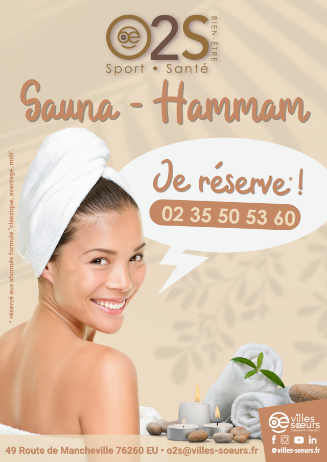 O2S Affiche - Sauna Hammam  2023 - 1