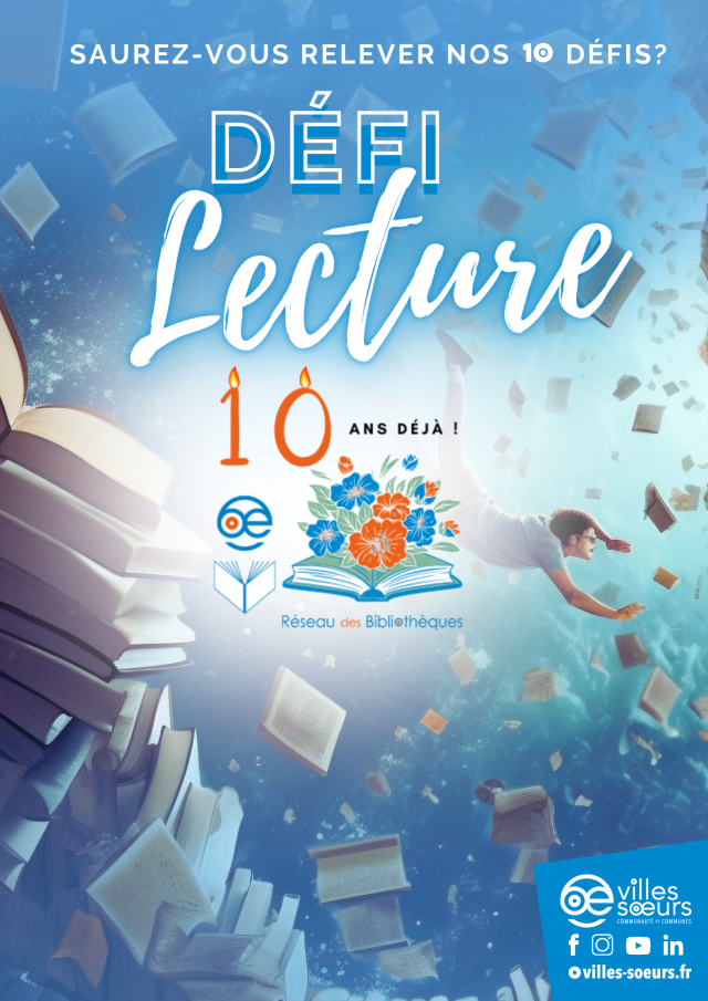 Affiche Defi Lecture Septembre 2023 Villes Soeurs