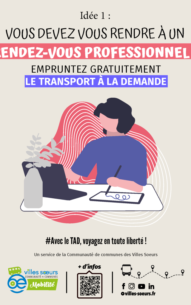 Affiches Tad 28 Communes Se Rendre A Un Rendez Vous Professionnel Sans Voiture