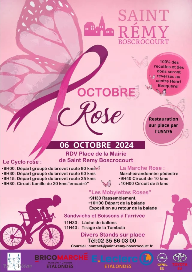 Saint Remy Boscrcourt 6 Octobre 2024 Octobre Rose