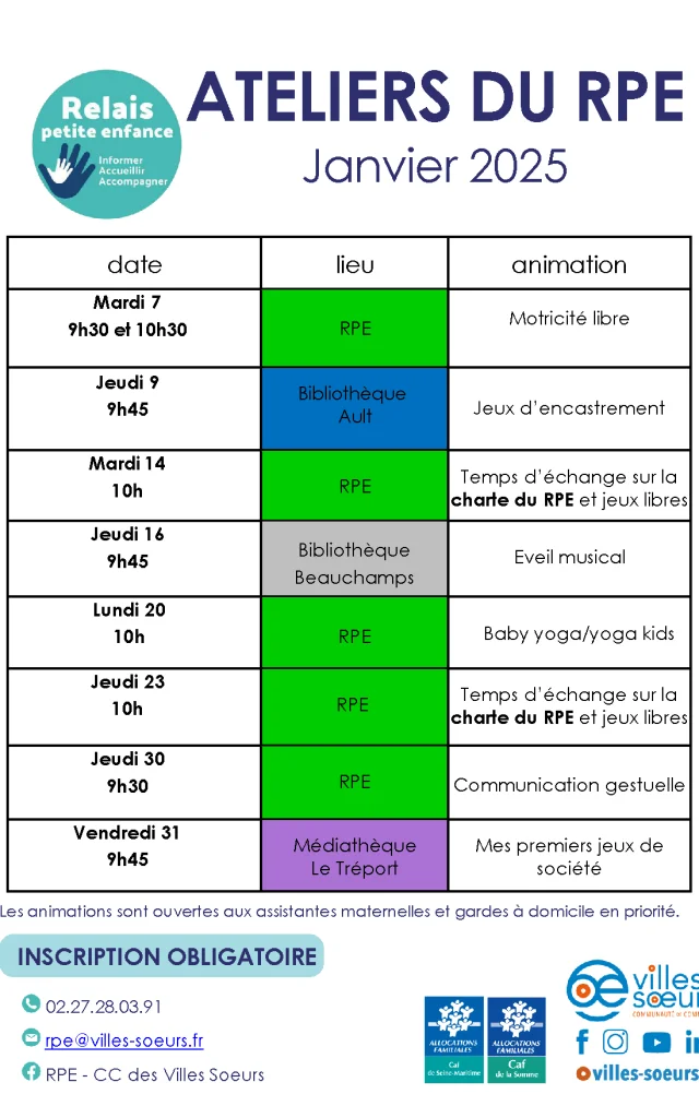 Rpe Cc Villes Soeurs Programme Animations Collectives Ateleirs Janvier 2025